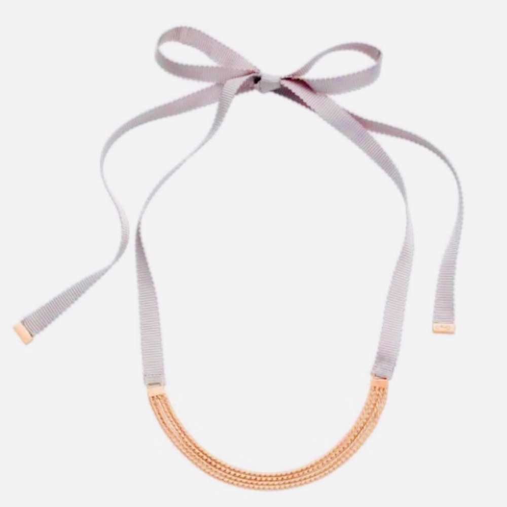 KEEP Collective Rose Gold & Gray Adjustable Charm Holder Necklace - Brand New!